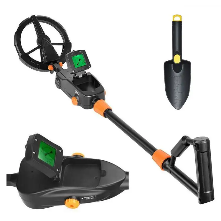 Detector with shovel Легкий детский детектор металла MD-1008A, детский Golder Finder сокровище Охота Водонепроницаемый поиск катушки ЖК-обнаружения - Цвет: Detector with shovel