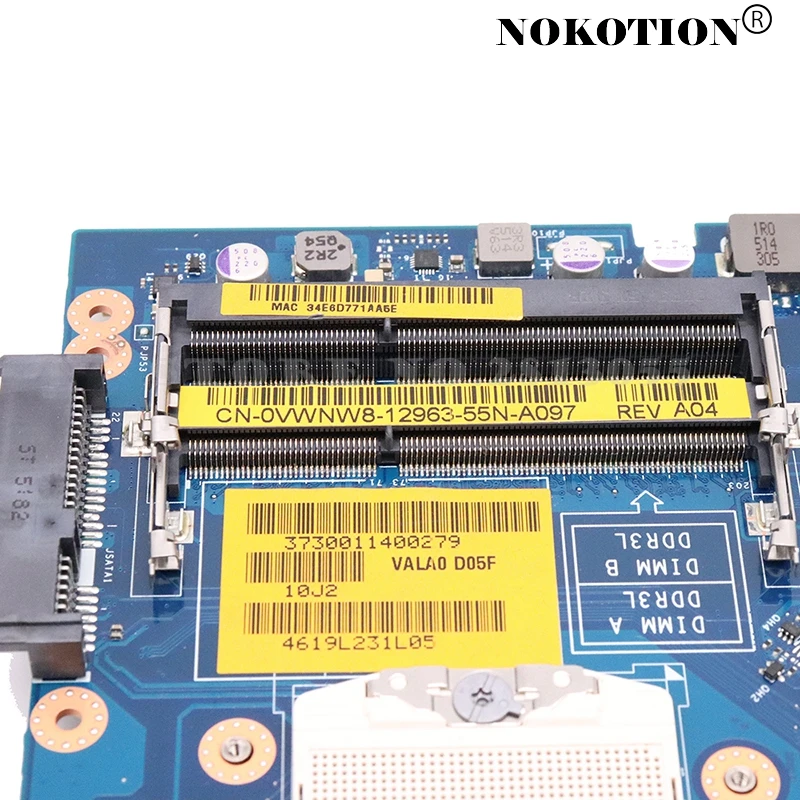 NOKOTION CN-0VWNW8 0VWNW8 VWNW8 VALA0 LA-9411P материнская плата для DELL Latitude E6540 ноутбука HD8790M 2 Гб |