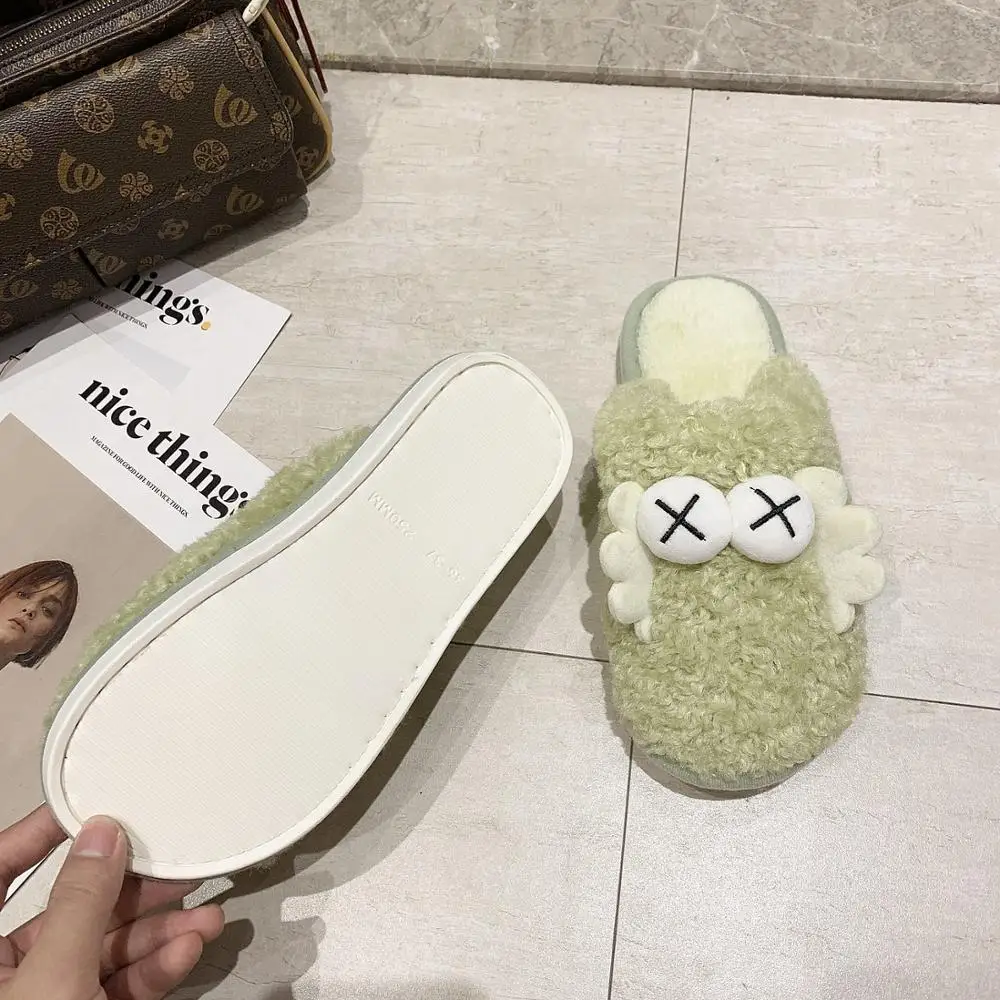 Женские зимние домашние тапочки мультяшная обувь мягкие теплые для спальни и |