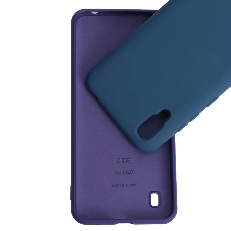 Чехол ZTE Blade A5 2020 высококачественный чехол из жидкого силикона шелковистая мягкая