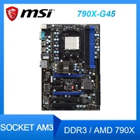 msi 790x g45 desktop amd 790x motherboard socket am3 ddr3 ram 16gb usb2 0 pci e 2 0 support athlon ii x4 x635 cpus atx placa m%c3%a3e