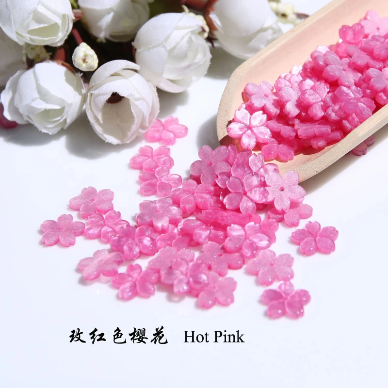 10 шт./лот высококачественные акриловые подвески в виде цветов вишни