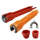 Ключ для раковины 8 в 1, ручной инструмент для ремонта унитаз для ванной комнаты