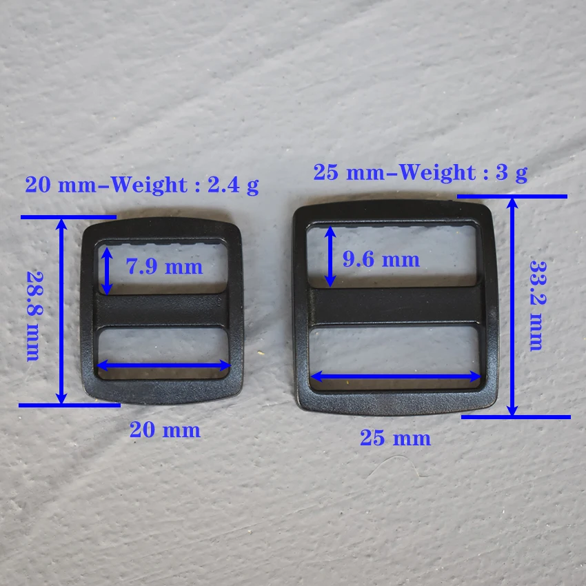 

5 Pcs 20/25mm Plastic Slider Adjustment Buckle Slides Tri-glides Roller Pin Buckles Handbag Strap Slider Adjuster Belt