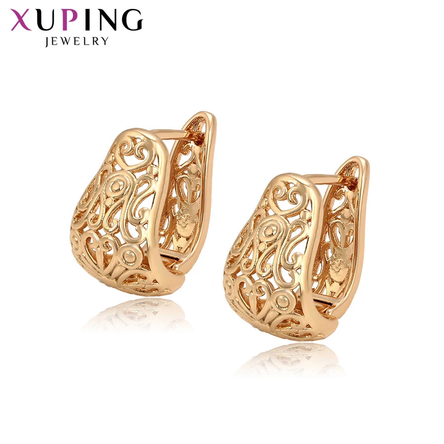 Xuping модные роскошные серьги позолоченные очаровательные дизайнерские Дамские