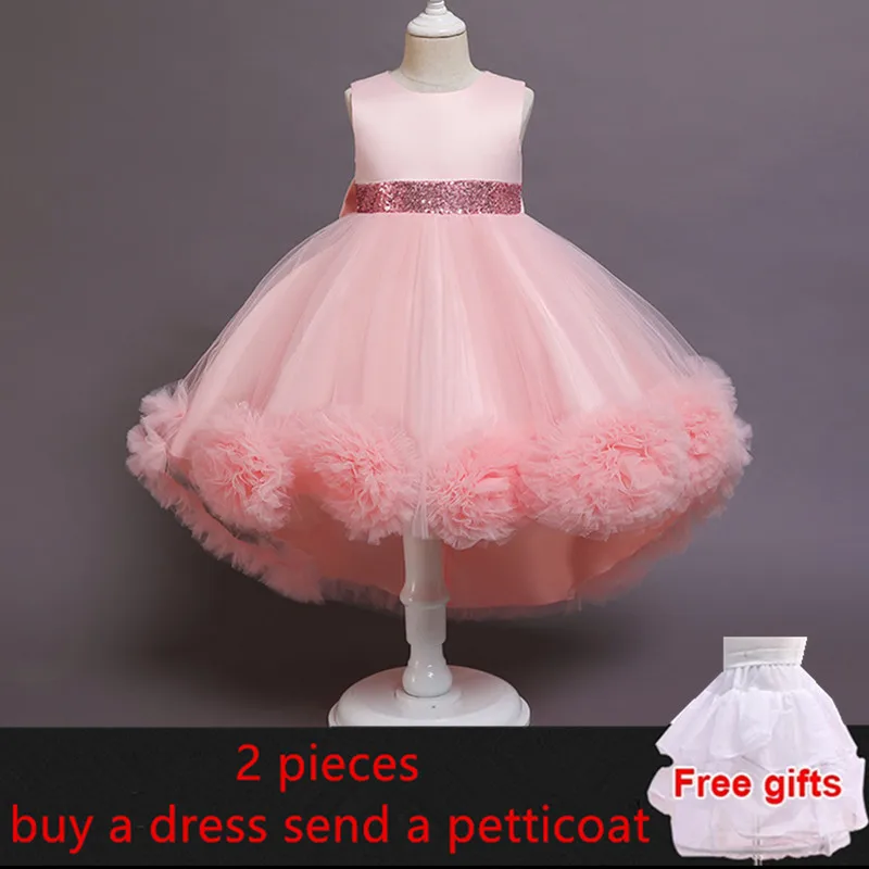 Элегантное Цветочное платье для девочек детское свадебвечерние с цветами сливы