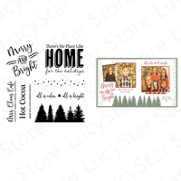 christmas tree pattern clear stamp and metal cutting dies for decoration diy making greeting card scrapbooking 2021 new arrived