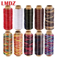 lmdz leather thread waxed thread cord hand stitching thread flat waxed sewing line leather sewing set for leather craft diy