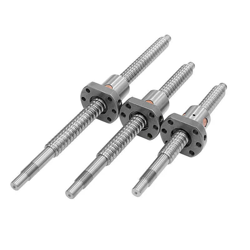 Винт шариковый L200/250/300/350/400 мм с фланцем 1204 1604 1610 2005|Линейные направляющие| |