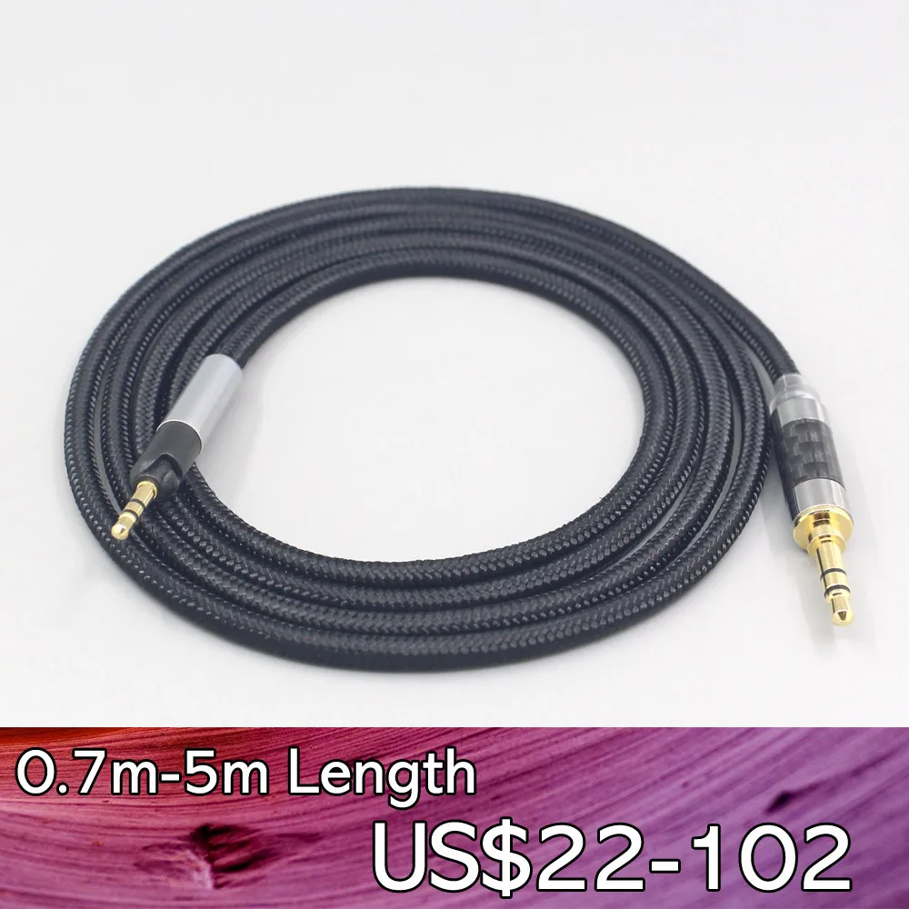 

LN007539 6.5mm XLR 4.4mm Super Soft Headphone Nylon OFC Cable For Sennheiser HD598se HD559 hd569 hd579 hd599 hd558 hd518