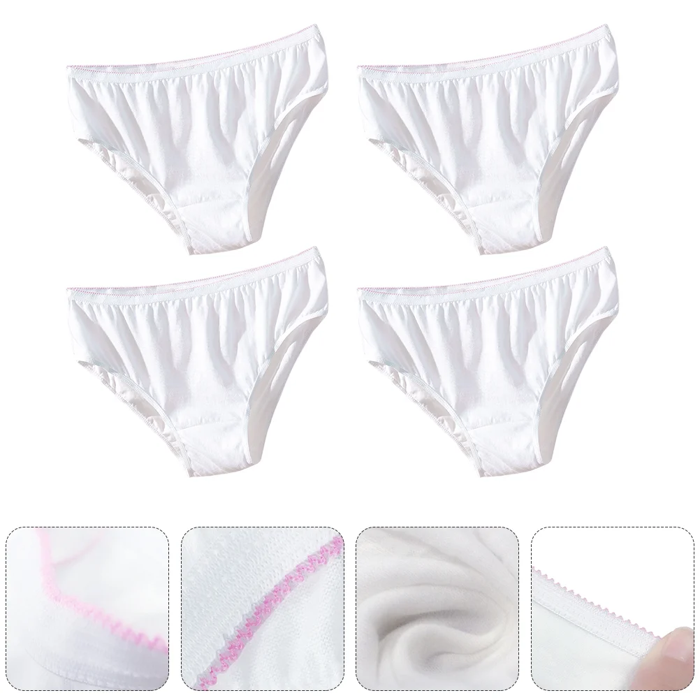 

4Pcs Disposable Briefs Pregnant Panties Postpartum Cotton Underwear