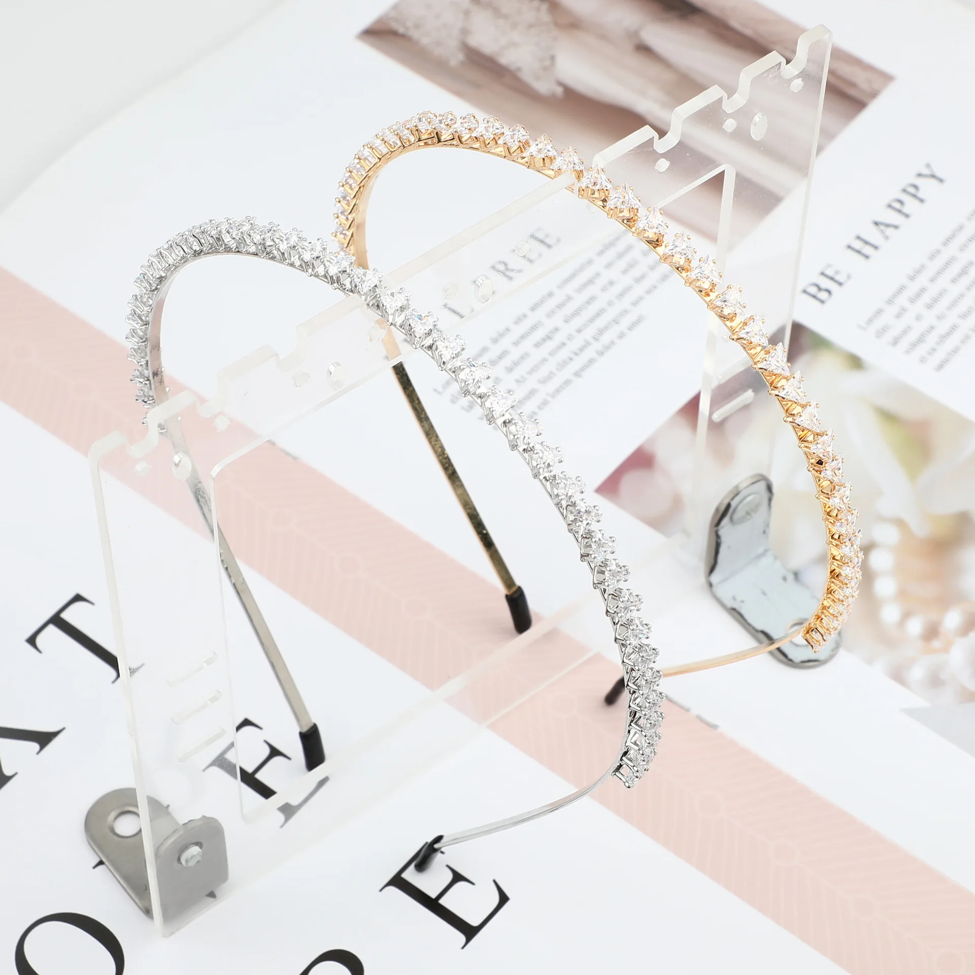

MYFEIVO Luxury Zircon Headband Bridesmaid Hairband Elegant Women Hair Jewelry Accessories HQ0918