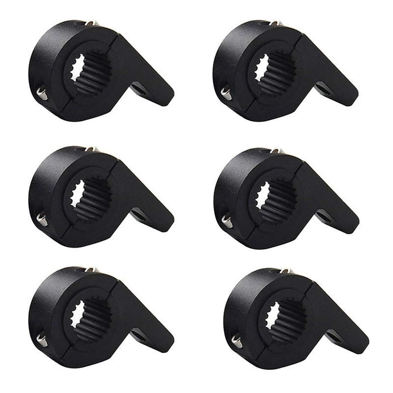 

6Pcs Roof Bars LED Light Bracket Roll Bar Clamps Tube Clamp for Roll Cage Bar for Off Road, SUV