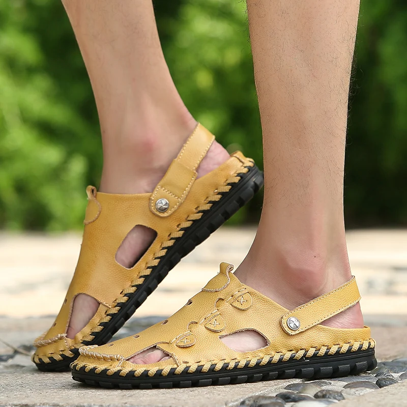 

sandalesandel cuir hombre masculina sandali roman herren sandals-men de sandalias sandles safety vietnam sandal summer 2020