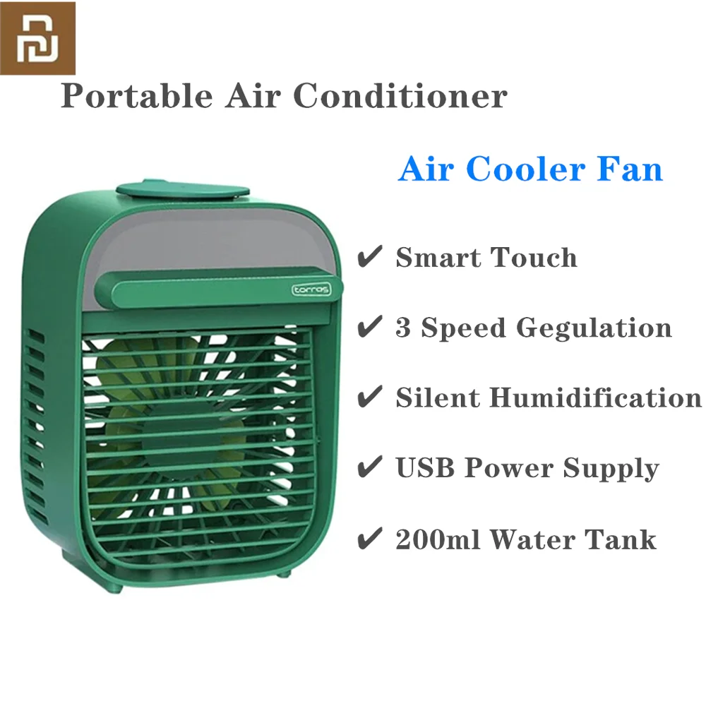 

2020 New Portable Air Conditioner Fan Mini USB Air Cooler Fan Cooling Humidifier Office Home Low Noise Operation Moisture Spray