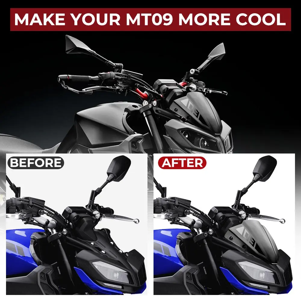 Для Yamaha MT 09 FZ MT09 FZ09 2017 2018 2019 лобовое стекло аксессуары для мотоциклов маленькие