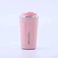 creative solid color coffee cup water cup 304 stainless steel vacuum cup korean mug household outdoor portable cup