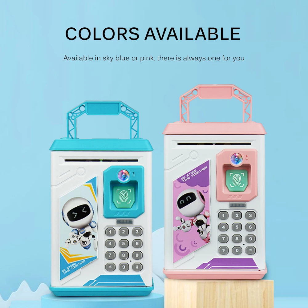 Копилка с отпечатком пальца Электронная банкомат паролем резервуар для хранения