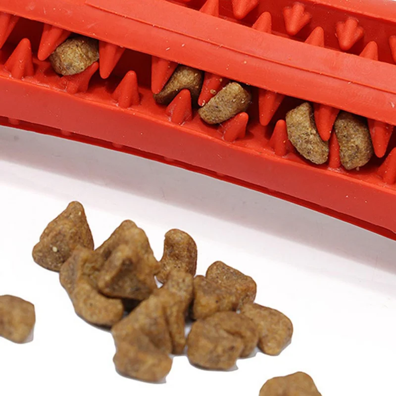 

Dog Rubber Toys Good for Intelligence Threading Chewing Pet Molar Teeth Cleaner Stick Bite Interactive Polychromatic