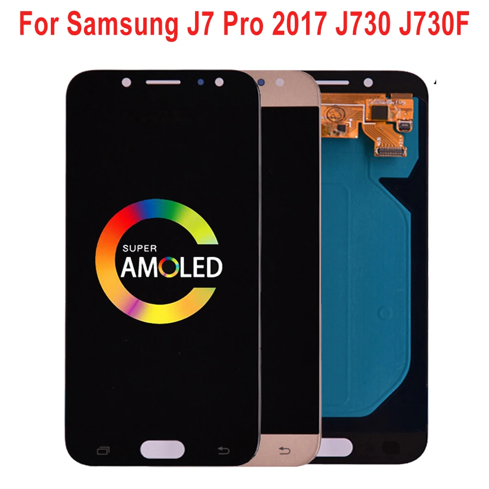 ЖК дисплей Super AMOLED для Samsung Galaxy J7 Pro J730 J730F с сенсорным экраном и дигитайзером в