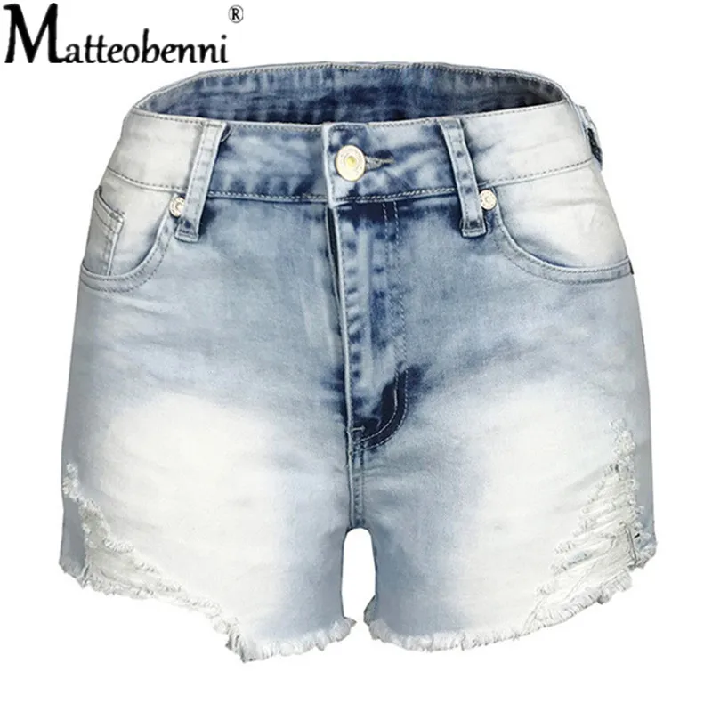 Streetwear Denim Shorts For Women 2021 Summer Fashion High Waist Ripped Cool With Tassel Pockets Casual Mini Short Jeans | Женская