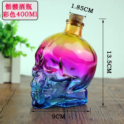 NEWYEARNEW 1 шт. стеклянная пробка бутылка в форме черепа или чашки уплотнения