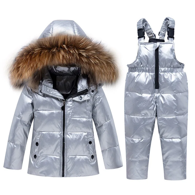 комбинезон зимний детский Детская одежда для мальчиков и девочек Модный пуховый