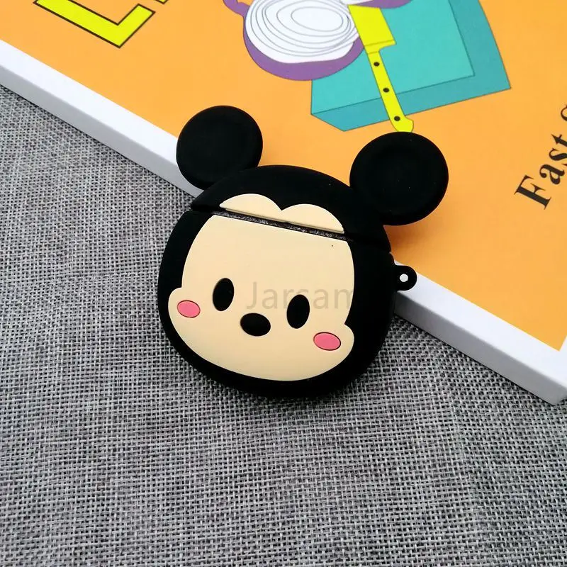 Чехол для Airpods, силиконовый чехол с рисунком для Apple Air pods, милый чехол для наушников, 3D чехол для наушников, аксессуары для наушников - Цвет: micky head3D