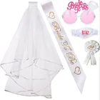 Свадебное украшение невесты, чтобы быть этикет ремень значок нога круг с вуалью, костюм бакалавра вечерние Свадебные вуали костюм свадебный душ