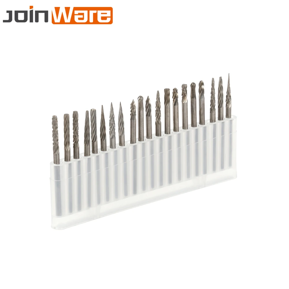 

20Pcs Tungsten Carbide Rotary Burrs Set 2.35mm For Rotary Tools For Metal Nonmetal Carving High Quality New
