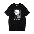 Футболка в стиле Харадзюку, унисекс, с рисунком героев Моя Академия, с японским аниме бакугоу кацуки, топ с коротким рукавом, Повседневная Свободная рубашка