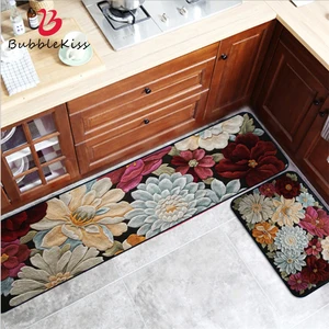 bubble kiss rugs for kitchen american floral printed kitchen mat 40cmx60cm kitchen carpet bathroom rugs corrosion resistant mats free global shipping