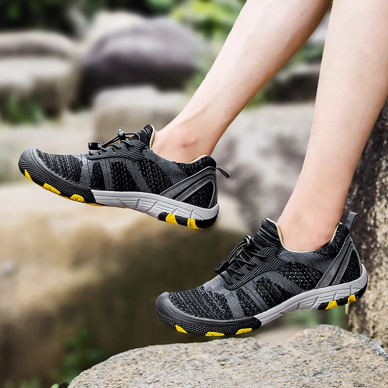 Кроссовки мужские для пляжа и пешего туризма дышащие быстросохнущие Сникерсы