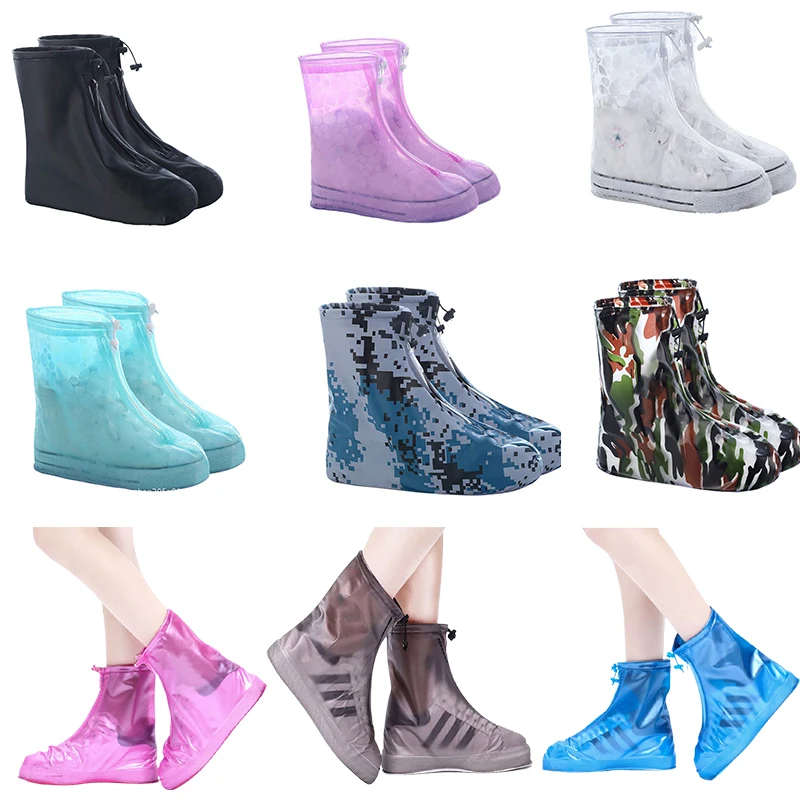 

Водонепроницаемые Нескользящие Чехлы для обуви, для использования на открытом воздухе, в дороге, на молнии, принадлежности для дома