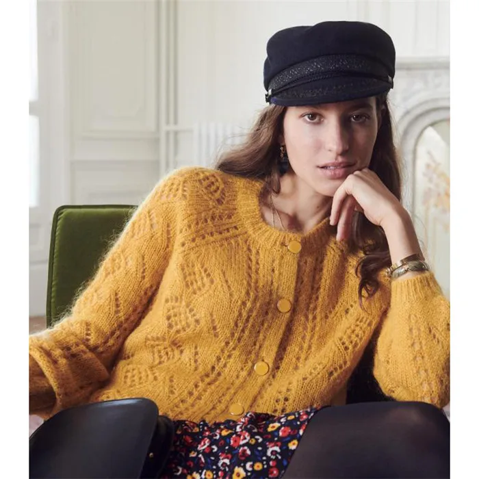 Gypsylady 2019 new cardigans women hollow out buttons casual chic sweaters mohair wool blend winters jumpers female |