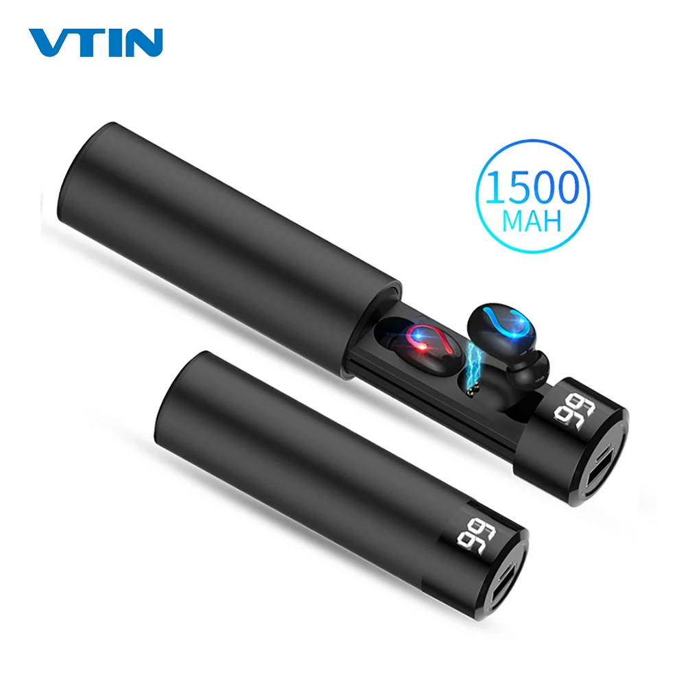 Vtin XT509 Беспроводной наушники Bluetooth 5 0 TWS Водонепроницаемый спортивные с 1500 мАч