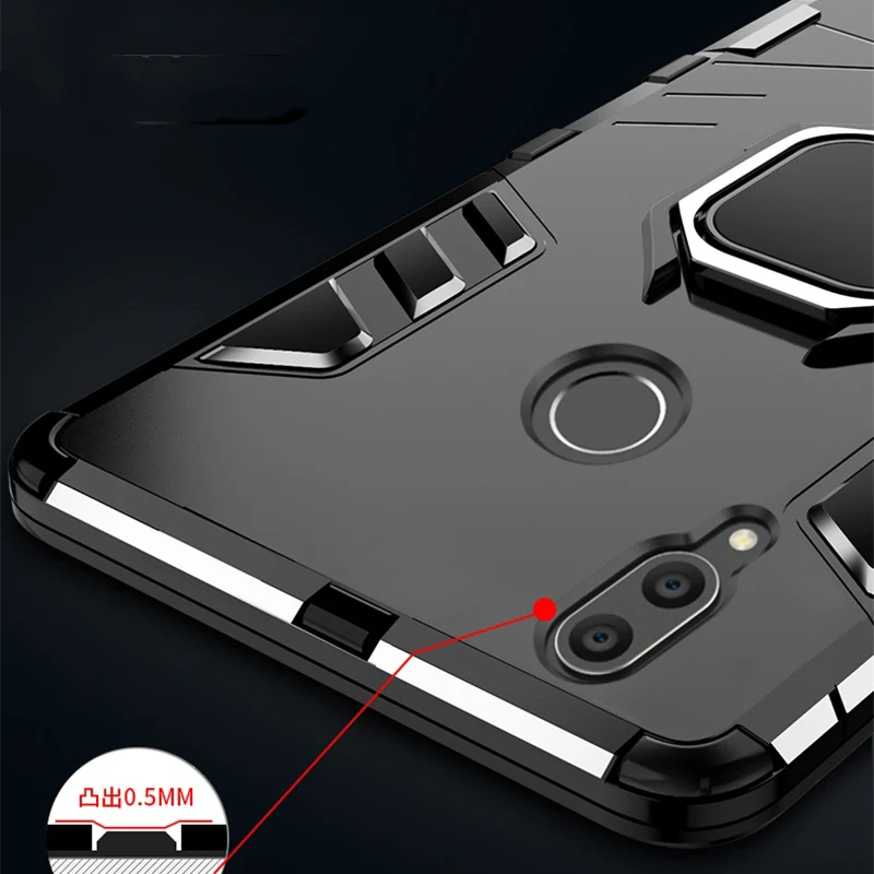 Чехол для Huawei Honor 8X 8A 8S 9X 20 Pro 10 Lite противоударный Магнитный чехол с автомобильным