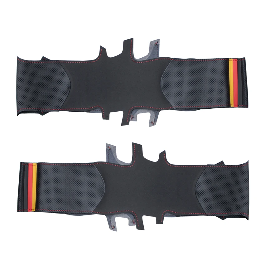 Hand-stitched Black Suede Genuine Leather Comfortable Car Steering Wheel Cover for Volkswagen VW Golf 7 GTI R MK | Автомобили и