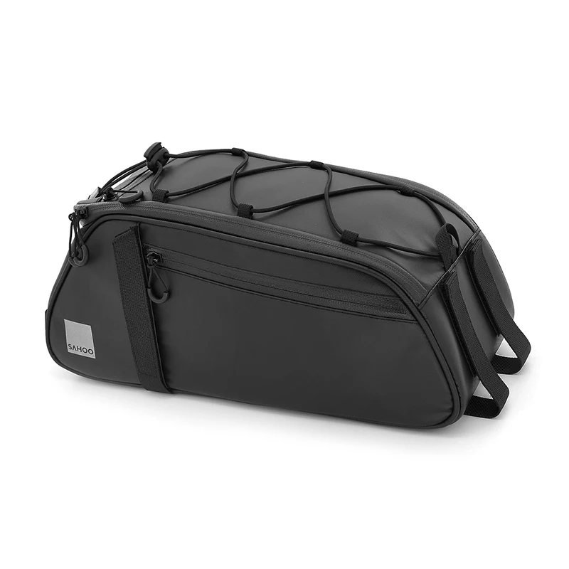 SAHOO 141376 Горный велосипедный багажник для заднего сиденья велосипеда для дорожного и горного катания с сумкой-чемоданом и ручкой для переноски на седле.