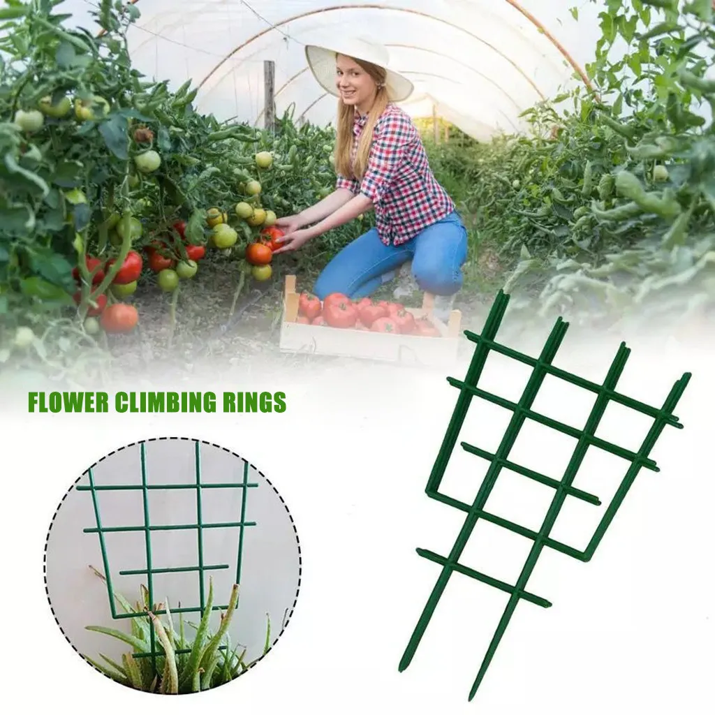 

Plastic Mini Superimposed Garden Plant Support Diy Climbing Rings Flower Support Plant Shelves Tutores Para Plantas Сад И Огород