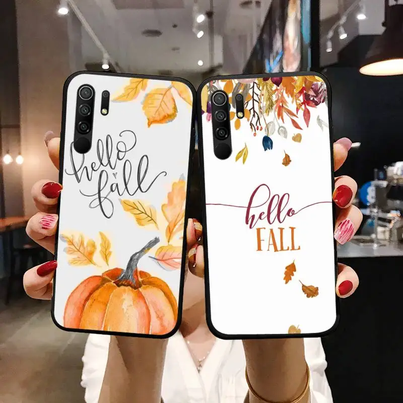 

Pumpkin Happy Autumn Phone Case For xiaomi Redmi 5 5A plus 7A 8 note 2 3 4 5 5A 6 7 GO K20 A2