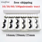 Накладные ресницы оптом 3060100 шт 3D норковые ресницы натуральные накладные ресницы без коробки поддельные ресницы накладные ресницы для макияжа оптом