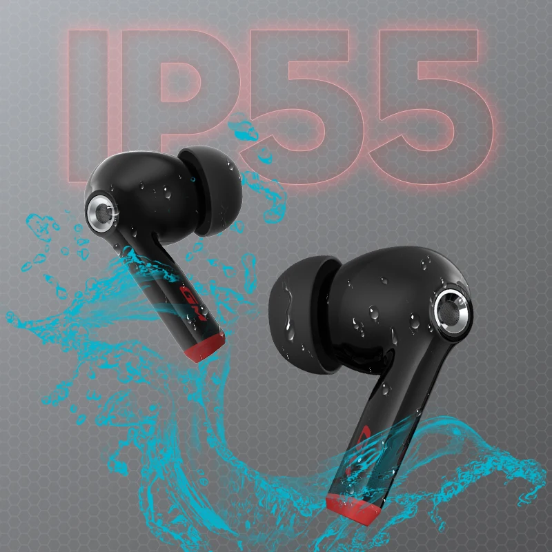 

Игровые наушники-вкладыши, беспроводные наушники Bluetooth 5,0 60 мс с низкой задержкой IP55, водонепроницаемые E-sport