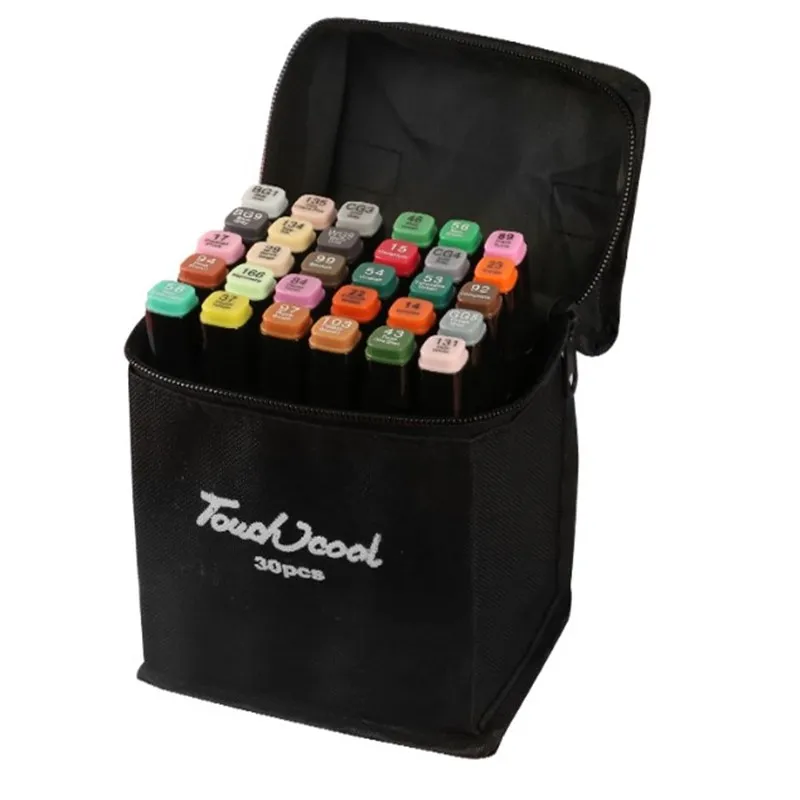 

Маркеры с наконечником кисти, 36 цветов, маркеры, ручка для профессиональной анимации, тонизирующие оттенки кожи, маркеры, ручка с двойной ки...