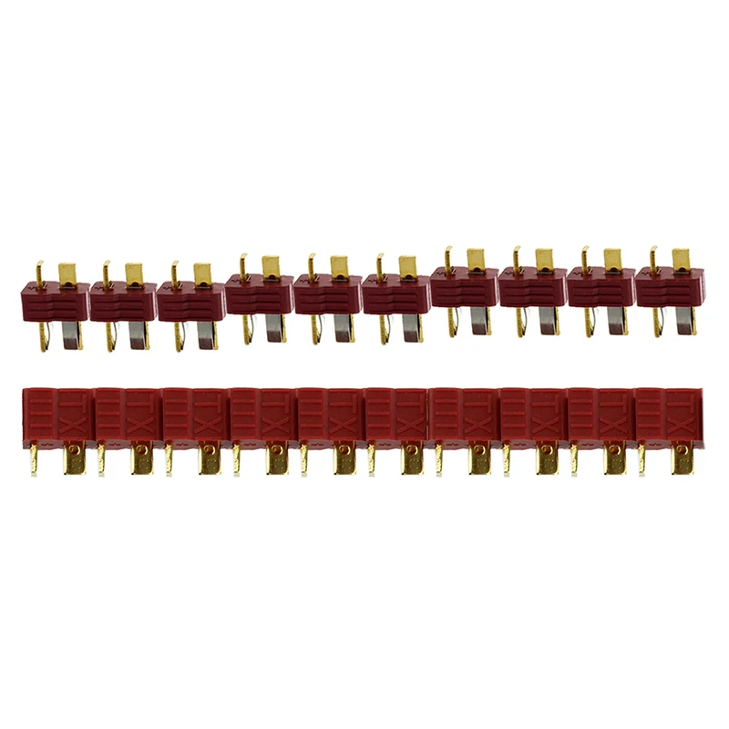 

RC Model Toys Battery Y309 Deans Type T Plug Anti-skid M/F Connector 10 Pairs