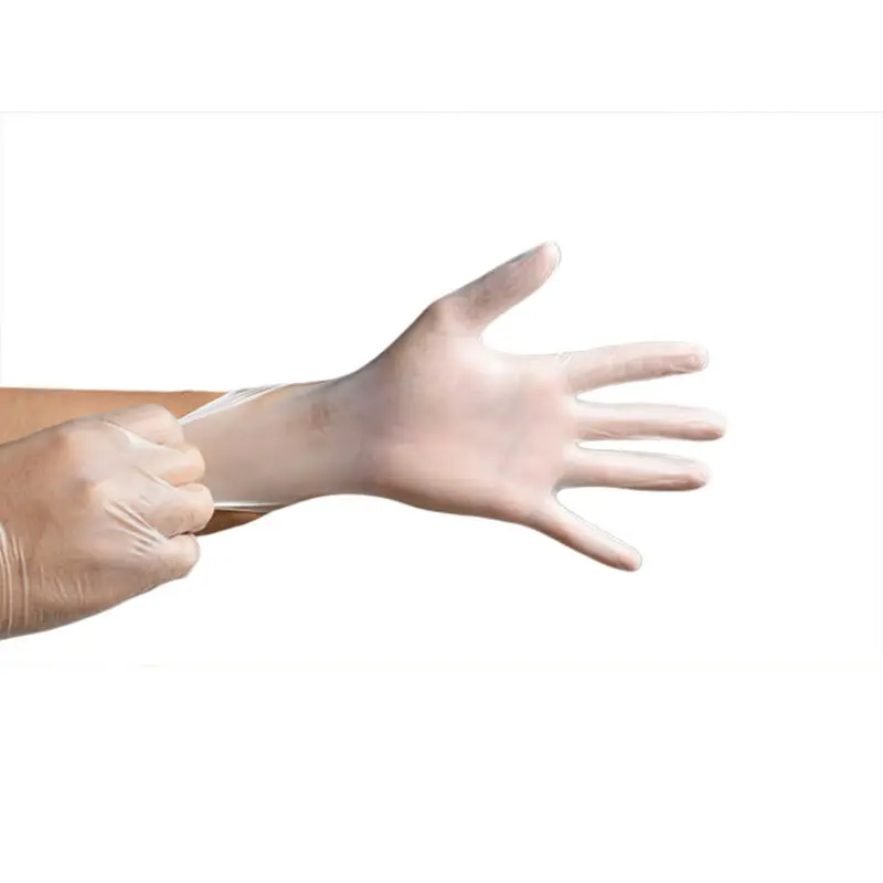 New 100 Disposable Clear Vinyl PVC Gloves Powder Latex Free Cleaning Spa Hair Salon | Дом и сад