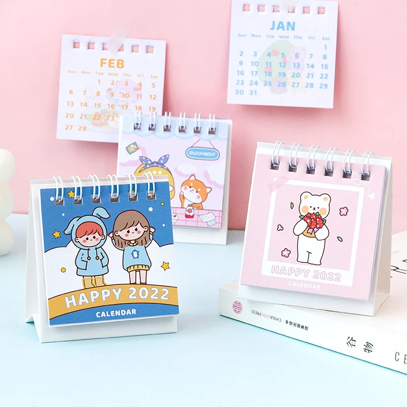 2022 милый мультяшный Медвежонок кролик ежедневник планировщик mark студент школа