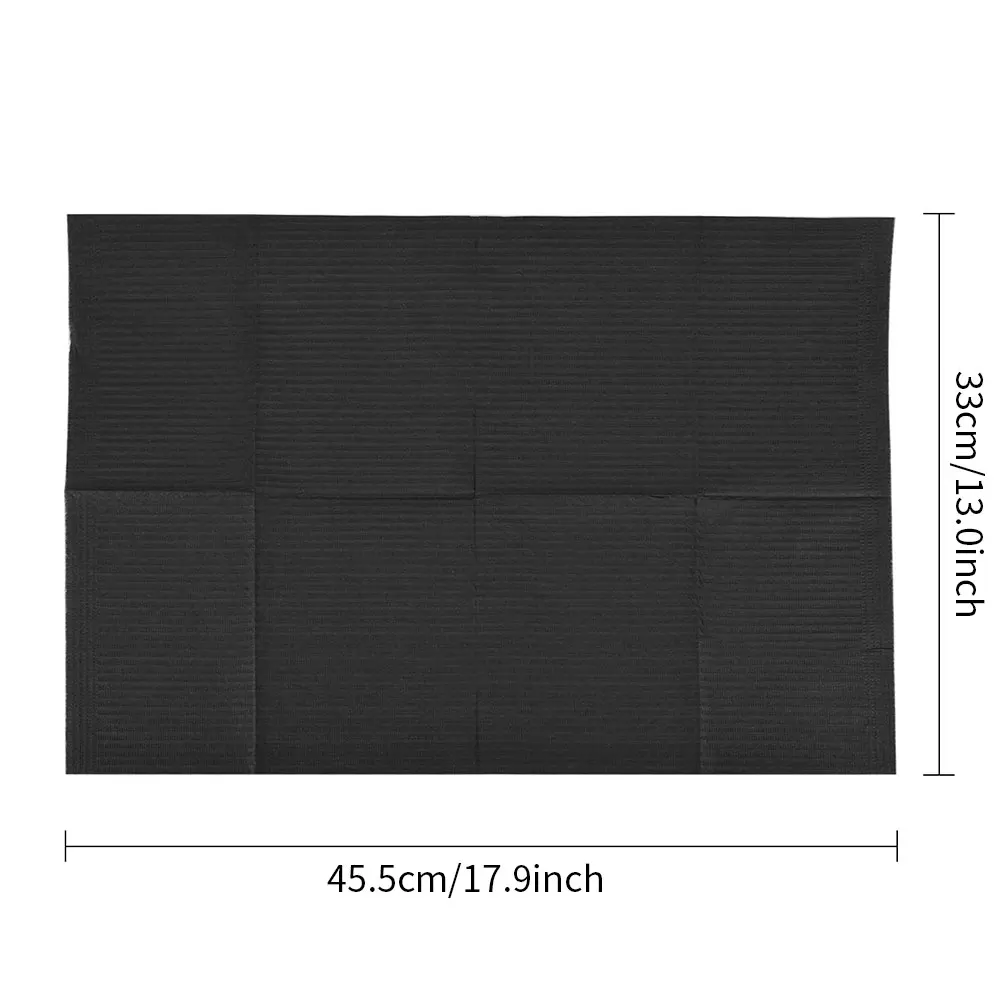 

Disposable Tattoo Clean Tattoo Table Cloth Dental Bibs Waterproof Disposable Tattoo Table Mats Dental Tattoo Supplies Black