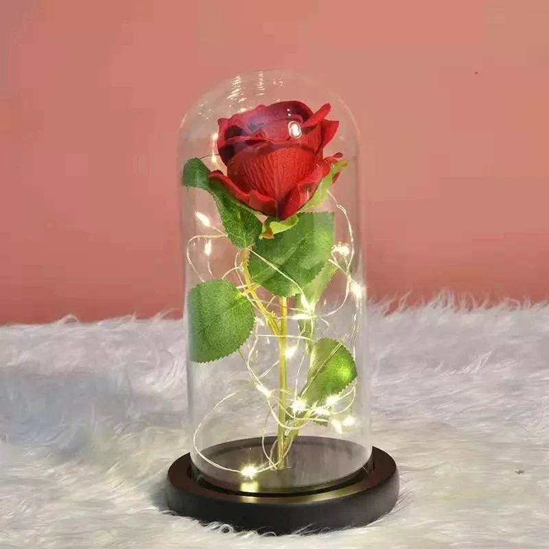 

Роза светодиодный Стекло купол специальный Рождественский подарок