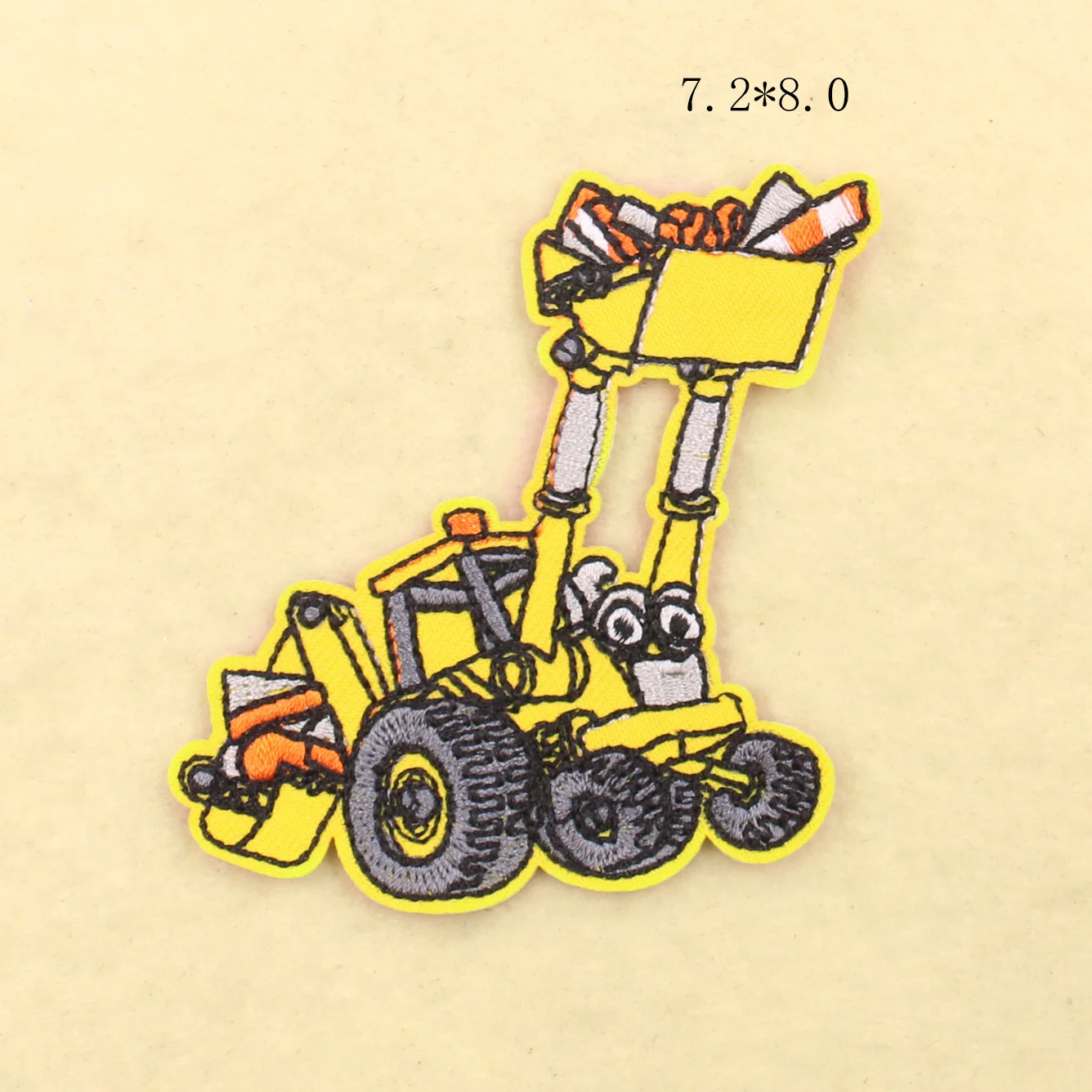 

16PCS Cartoon Car Patches Excavator Truck DIY Patch Cute Embroidery Applique Iron on Clothing Accessories Kids Clothes Stickers